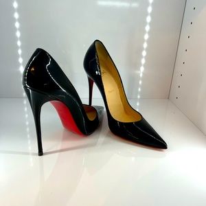 CHRISTIAN LOUBOUTIN patent leather blk So Kate